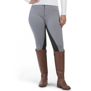 FITS Ice Blue Equine Full Seat Leather Breech Pants